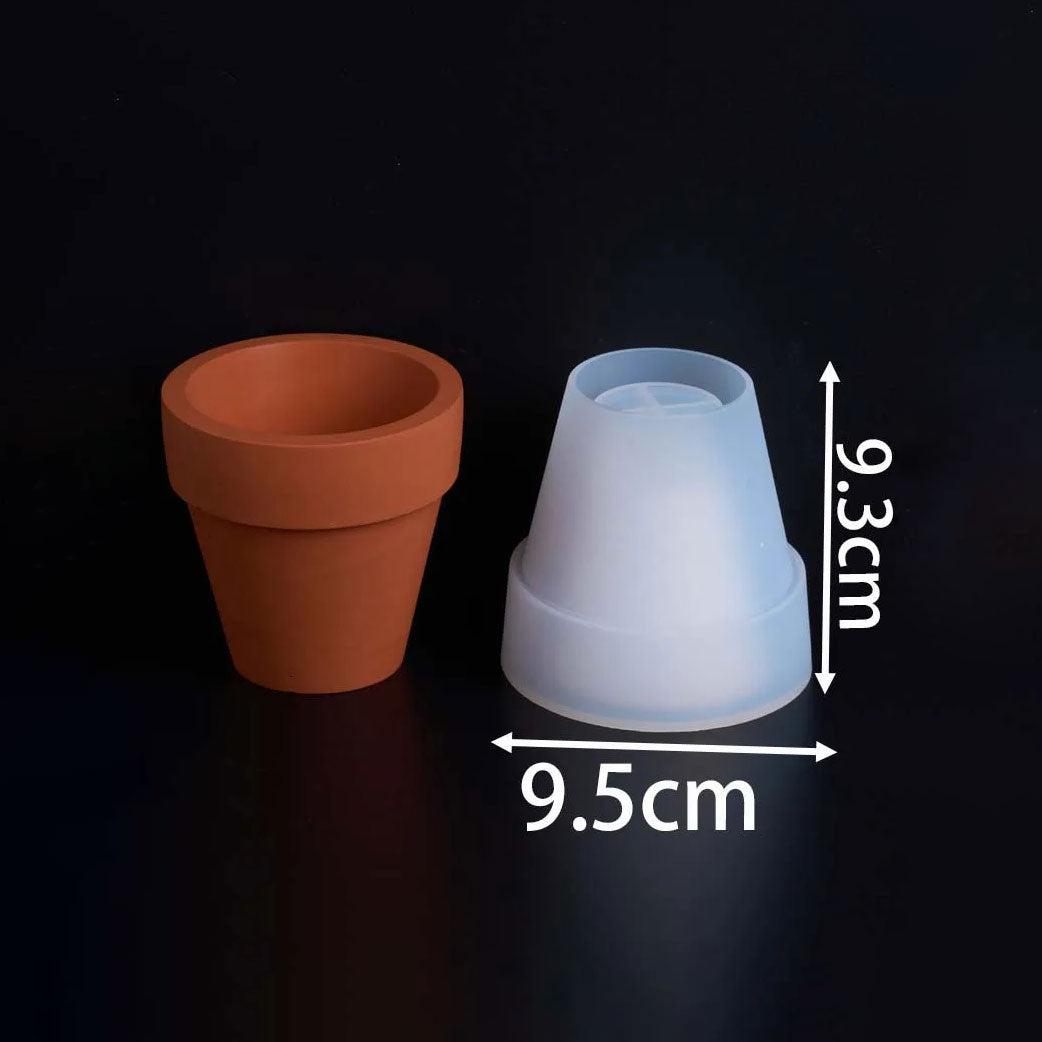 Terun Rim Flower Pot Silicone Mold Large