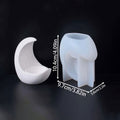 Lunara Cradle Crescent Moon Silicone Mold Smooth