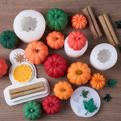 5pcs Autumn Pumpkin & Spice Silicone Mold Set