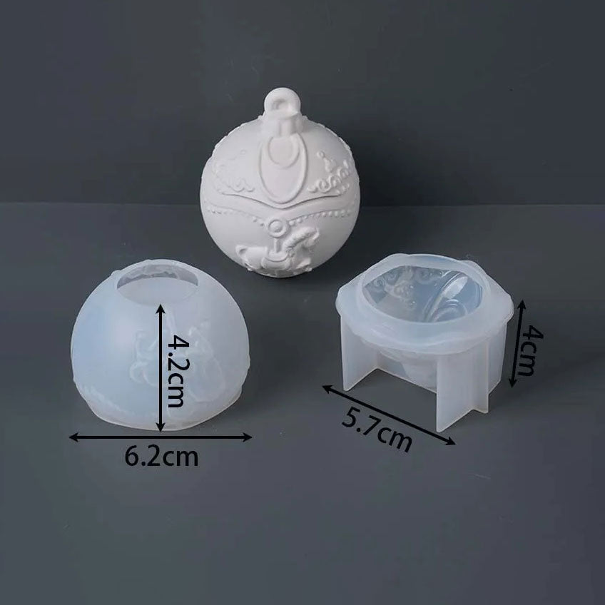 Tondra Carousel Ornament Jar Silicone Mold Large
