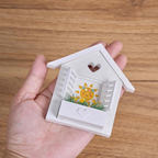 House Window Flower Box Silicone Mold Set for Resin or Plaster Crafts