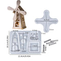 Rotating Windmill House Ornament Silicone Mold Kit