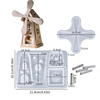 Rotating Windmill House Ornament Silicone Mold Kit