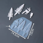 Christmas Village Star Candle Holder Silicone Mold Set