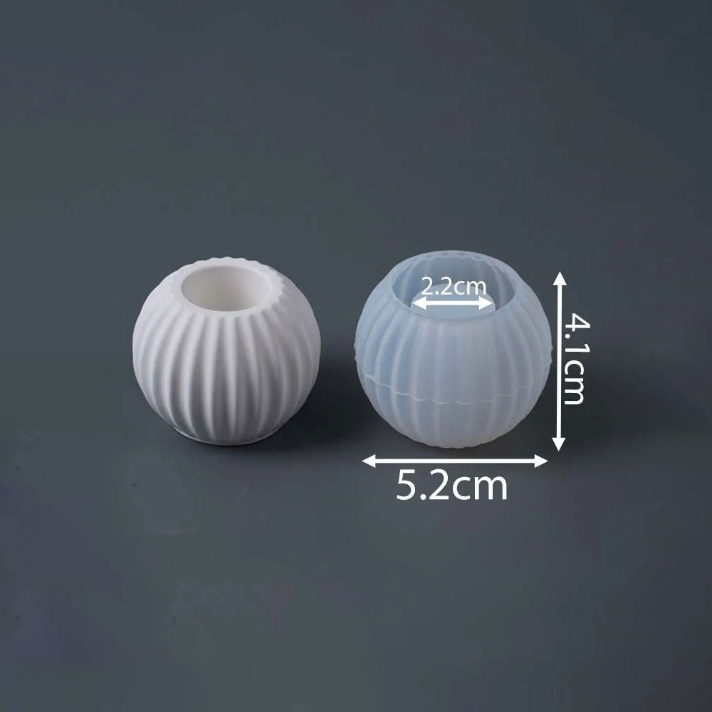 Strial Bulb Candle Cup Silicone Mold Small