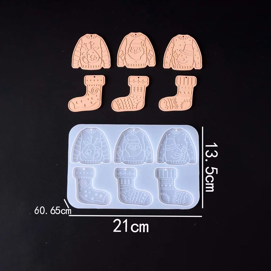 Linora Hanging Christmas Ornament Silicone Mold Set