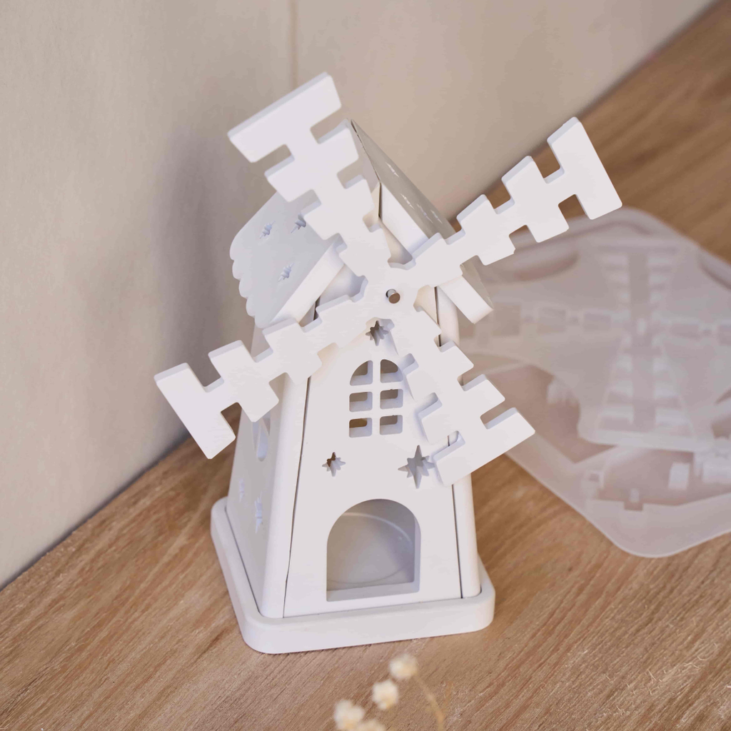 Rotating Windmill House Ornament Silicone Mold Kit