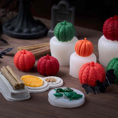5pcs Autumn Pumpkin & Spice Silicone Mold Set