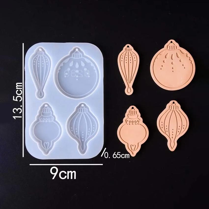 Linora Hanging Christmas Ornament Silicone Mold Set