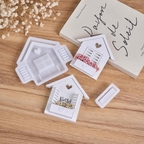 House Window Flower Box Silicone Mold Set for Resin or Plaster Crafts