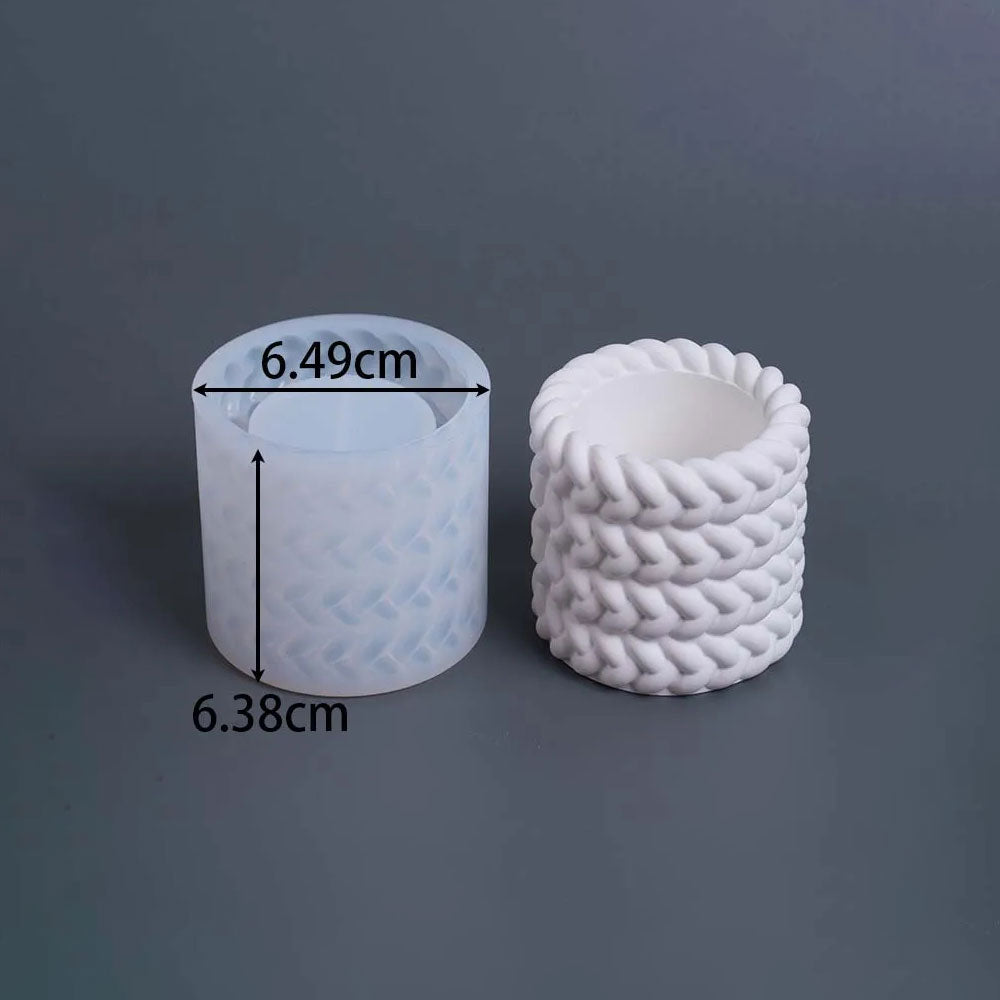 Thovra Braid Vessel Silicone Mold 4 layers
