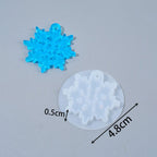 8Pcs Snowflake Resin Silicone Mold Set