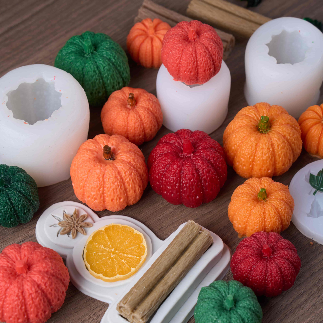 5pcs Autumn Pumpkin & Spice Silicone Mold Set