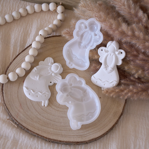 2-Pieces Angel Hanging Silicone Mold Set
