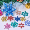 8Pcs Snowflake Resin Silicone Mold Set