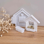 House Window Flower Box Silicone Mold Set for Resin or Plaster Crafts
