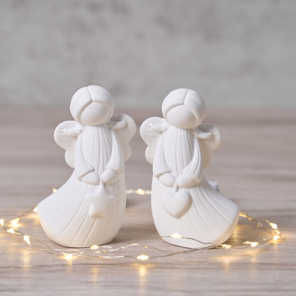 3D Angel Figurine Silicone Mold Set (2pcs)