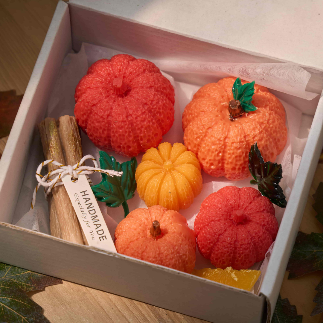 5pcs Autumn Pumpkin & Spice Silicone Mold Set