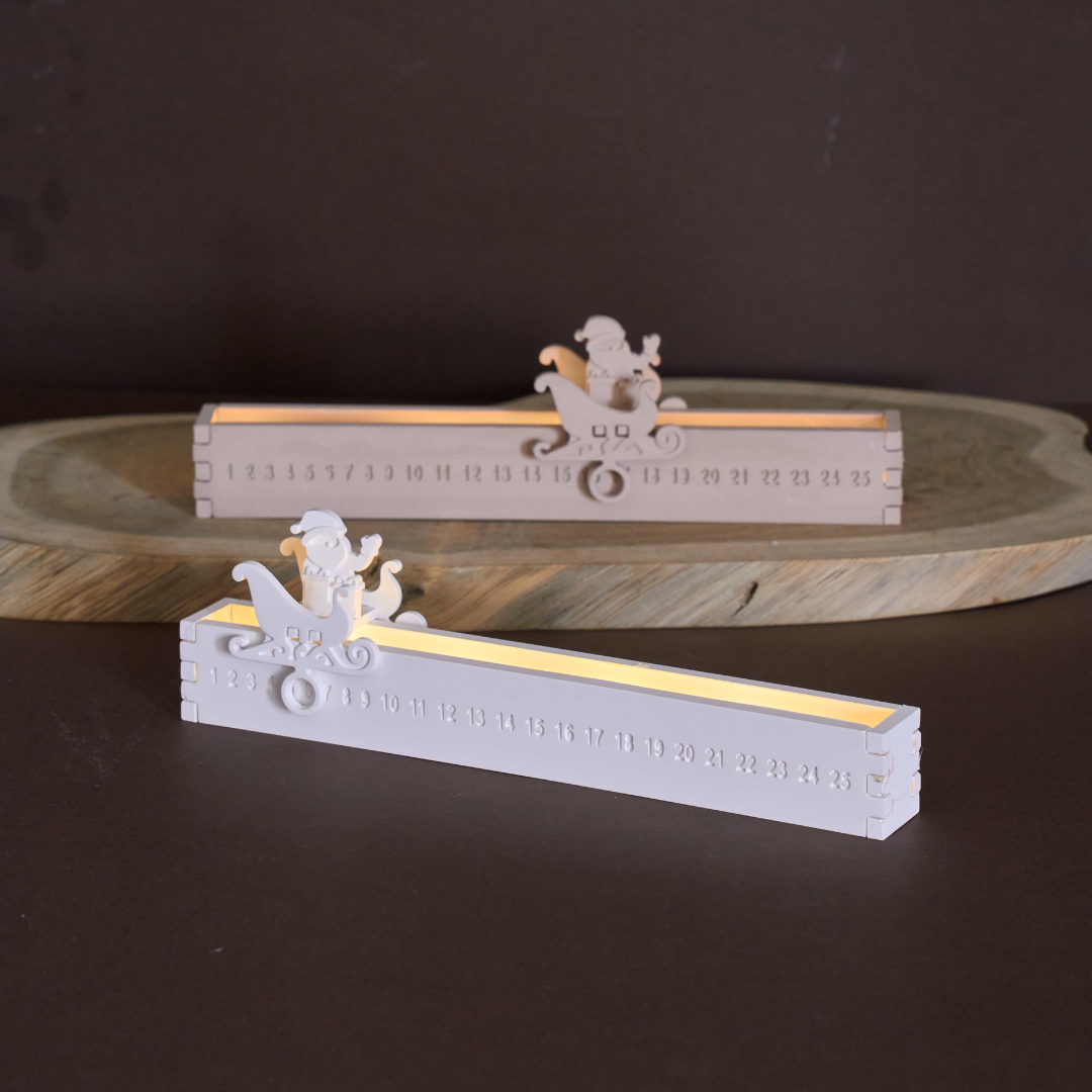 Santa Claus Christmas Countdown Light Silicone Mold