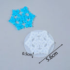 8Pcs Snowflake Resin Silicone Mold Set