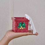 Christmas Chimney Jar Silicone Mold with Lid
