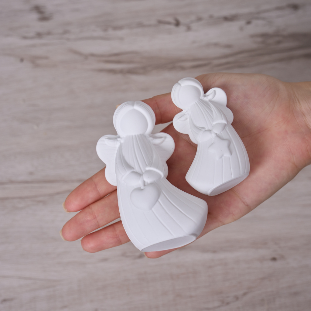 3D Angel Figurine Silicone Mold Set (2pcs)