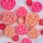 5-Piece Sweet Rose Bear Candle Mold Set