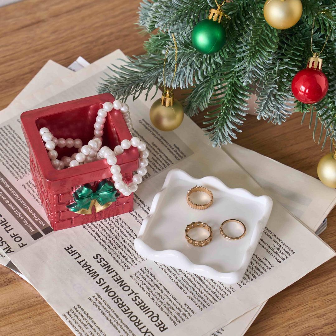 Christmas Chimney Jar Silicone Mold with Lid