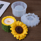 Sunflower Silicone Mold Set for Storage Jar
