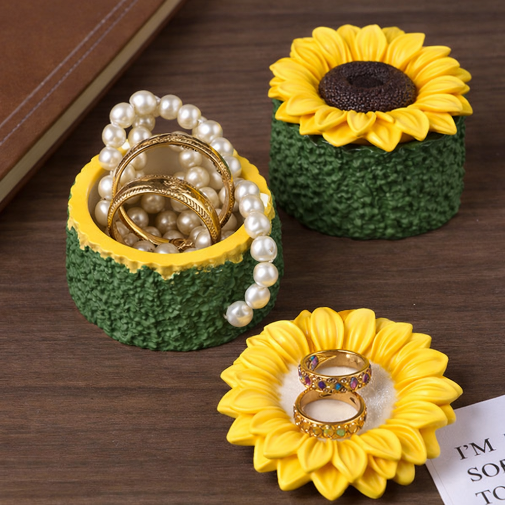 Sunflower Silicone Mold Set for Storage Jar