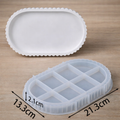 Scallop Edge Silicone Tray Molds Capsule Shape