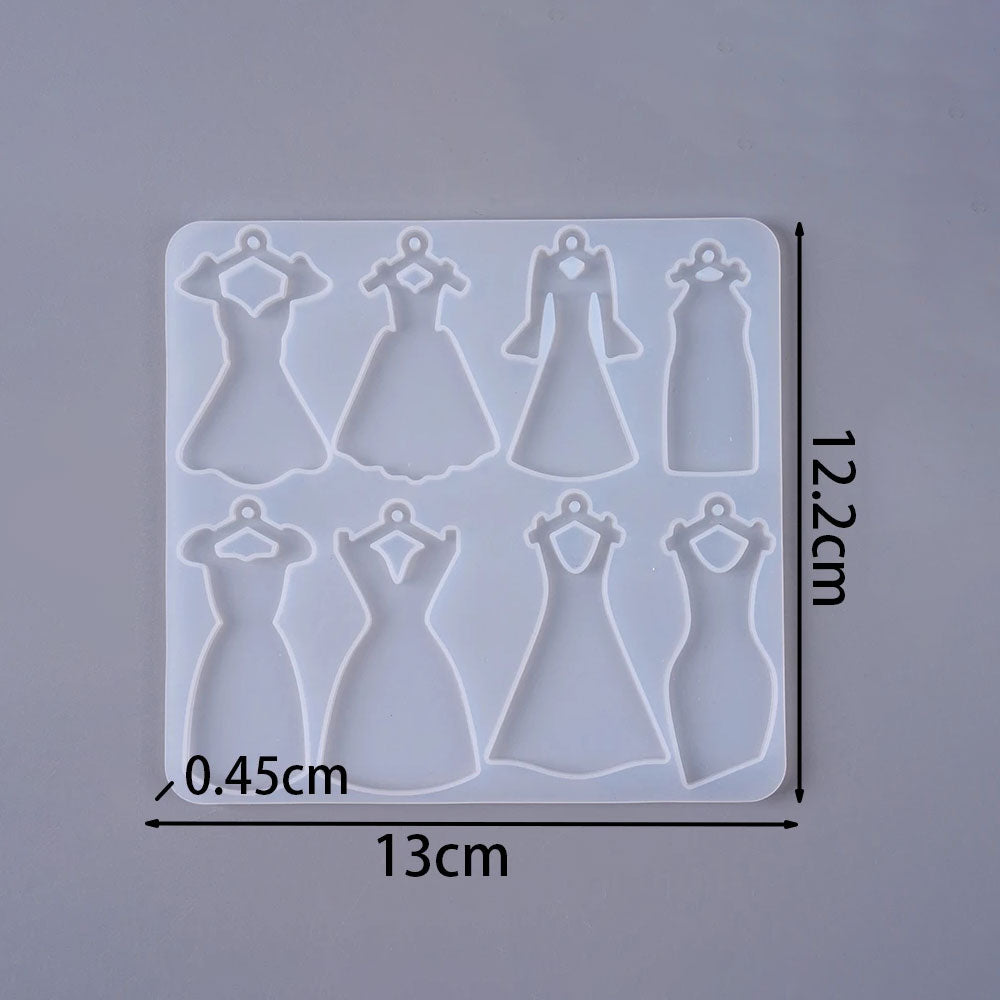 New Pendant Resin Molds - 4 Options Dress
