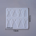 New Pendant Resin Molds - 4 Options Dress
