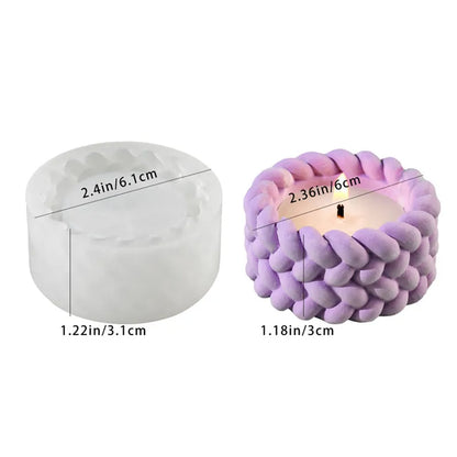 Braided Rope Candle Cup Mold