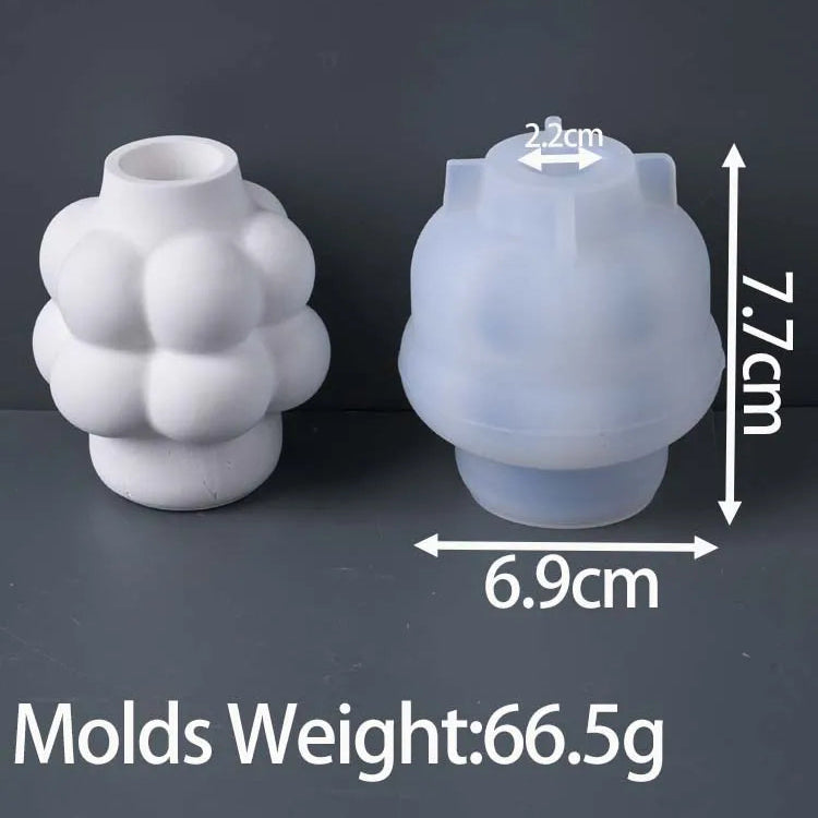 Bubble Cloud Vase Silicone Mold.