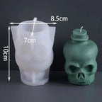 3D Skull Silicone Candle Mold