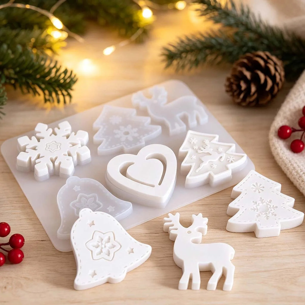 Fenrel Punch Christmas Ornament Silicone Mold