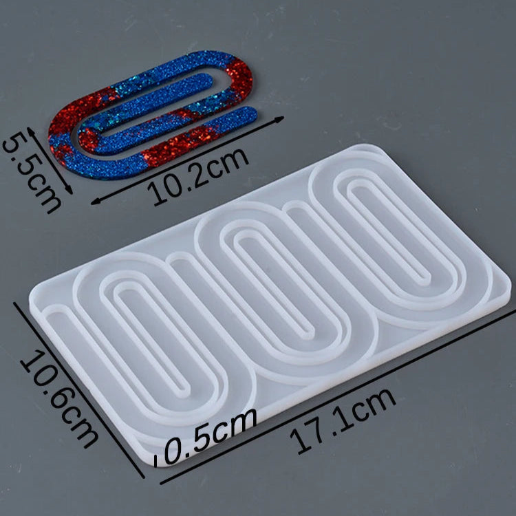 Paper Clip Bookmark Silicone Mold