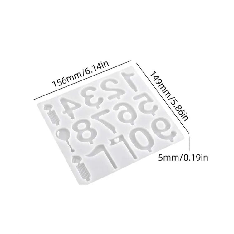 Bear Birthday Candle Holder Silicone Mold Kit