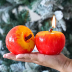 3D Apple Shaped Candle Silicone Mold