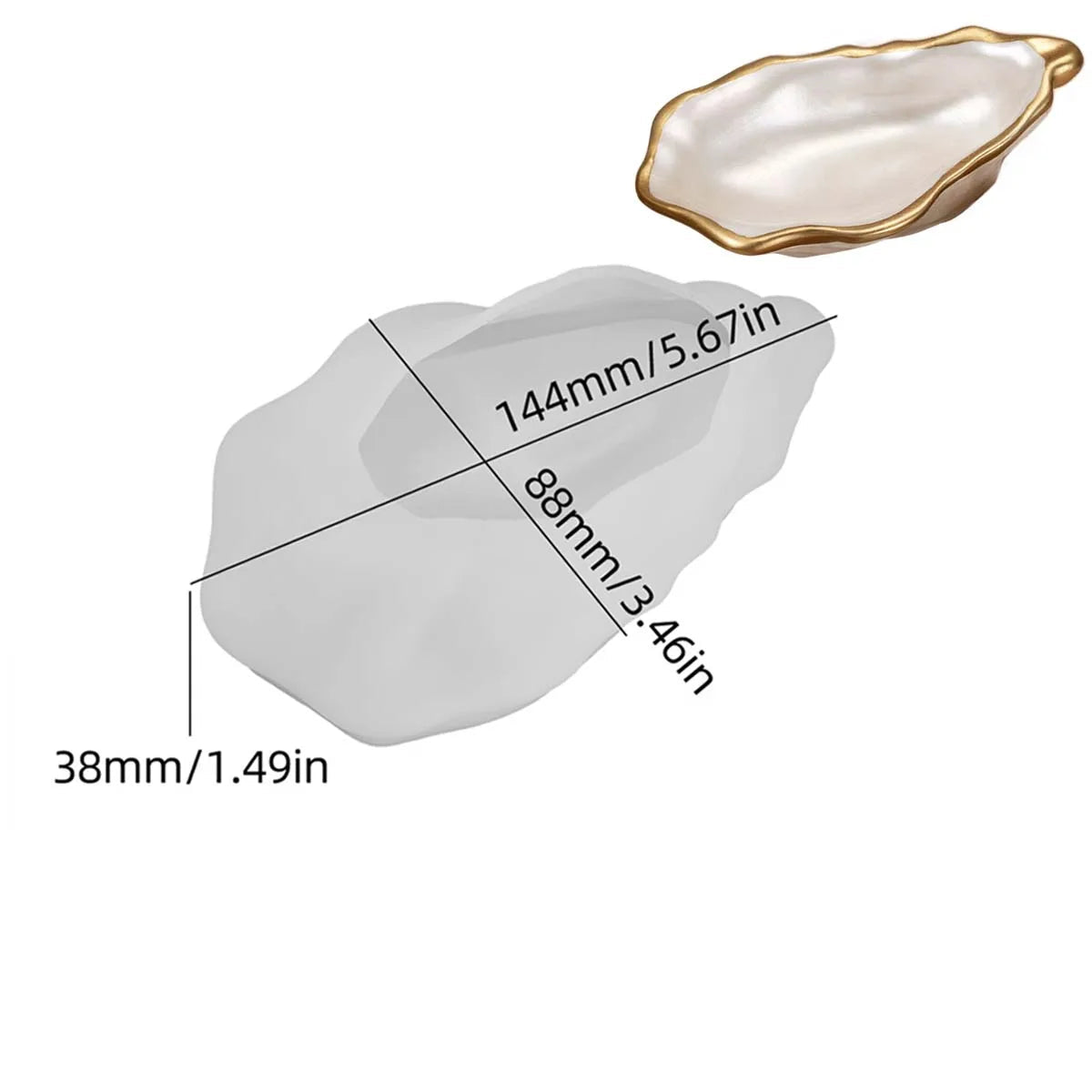 Nacria Ripple Oyster Silicone Mold Large
