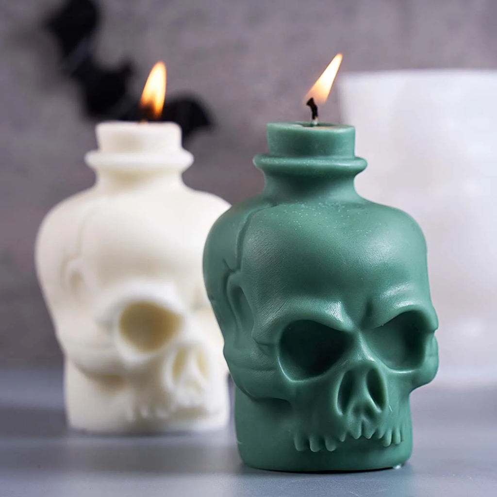 3D Skull Silicone Candle Mold