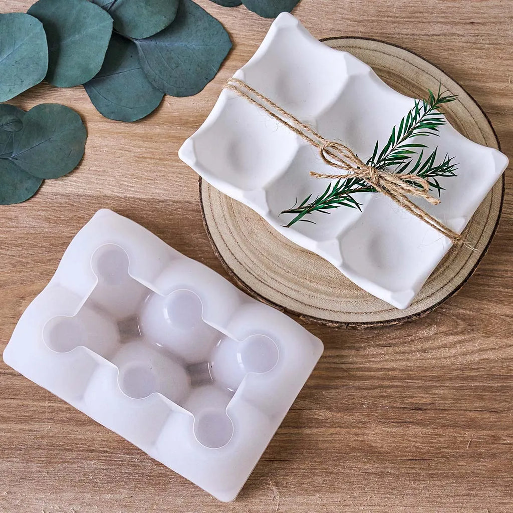 Soft Ridge Silicone Egg Tray Mold