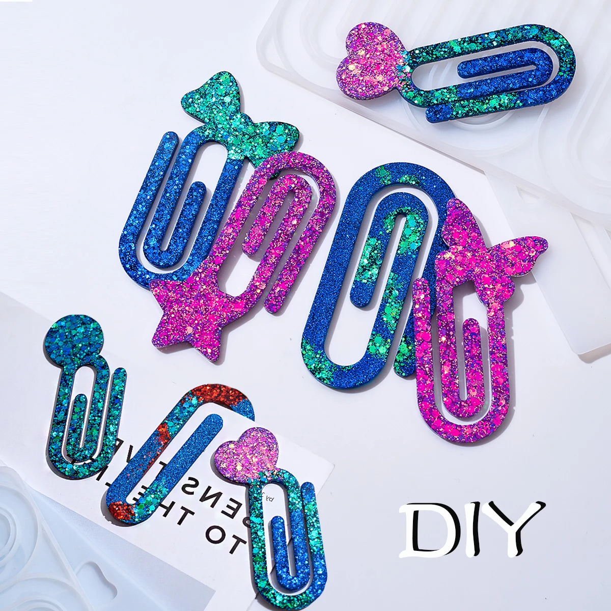 Paper Clip Bookmark Silicone Mold