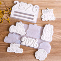 2-Piece 2026 New Year Keepsake Mold Set – Horse & Blessing Hanging Ornaments