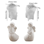 3D Angel Figurine Silicone Mold Set (2pcs)