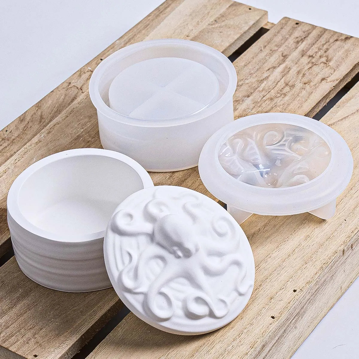 Octopus Lid Storage Jar Silicone Mold