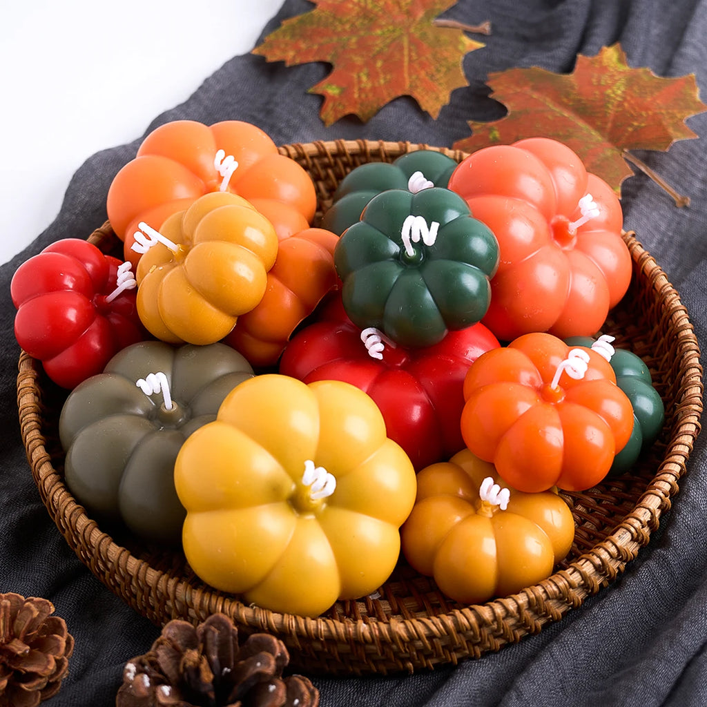 2Pcs Pumpkin Silicone Candle Molds