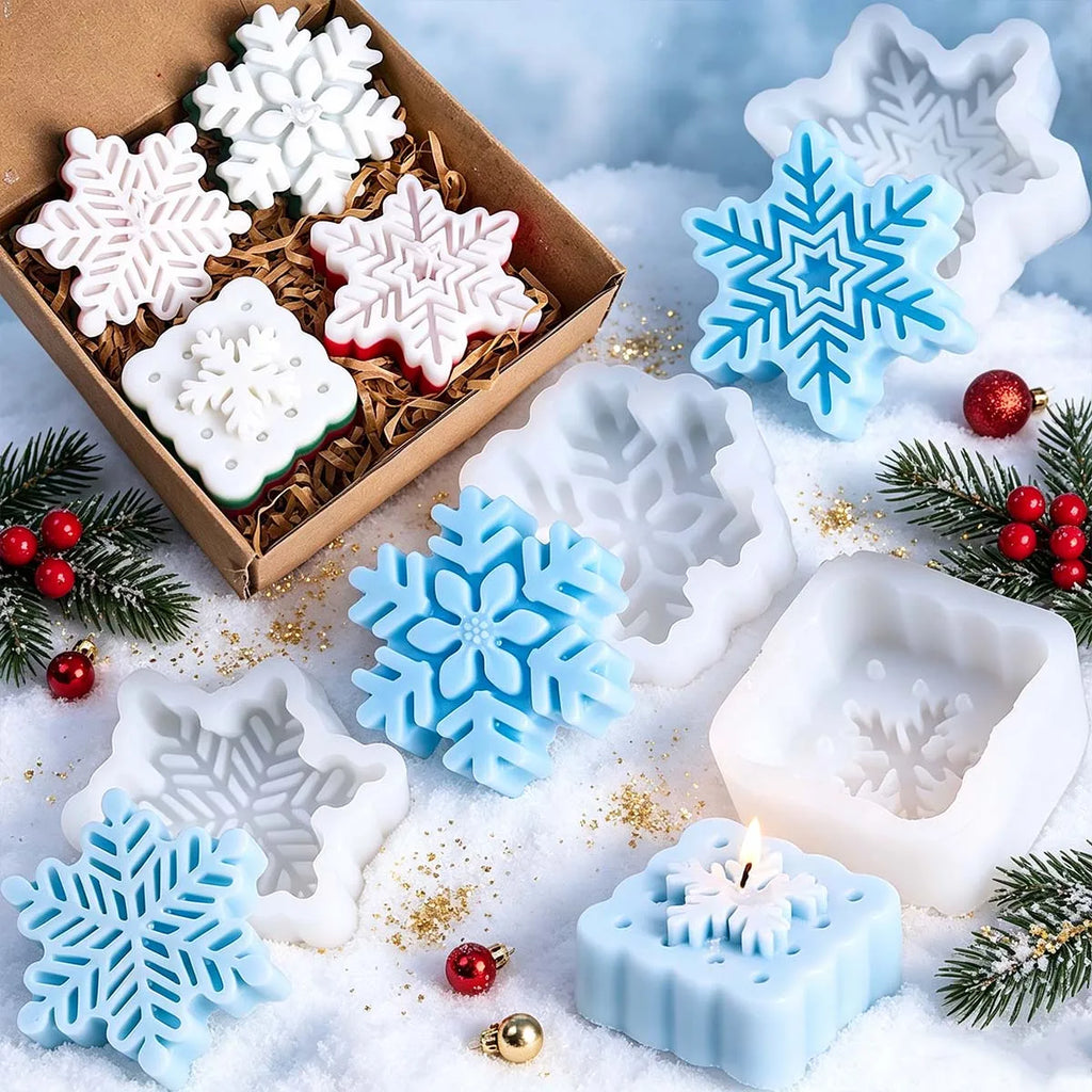 Nivora Snowflake Silicone Candle Mold
