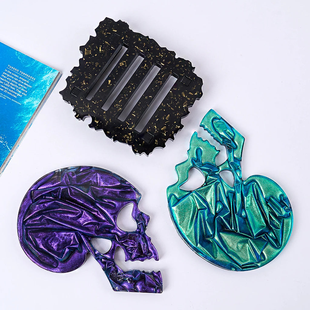 Skull Coaster Silicone Molds Set